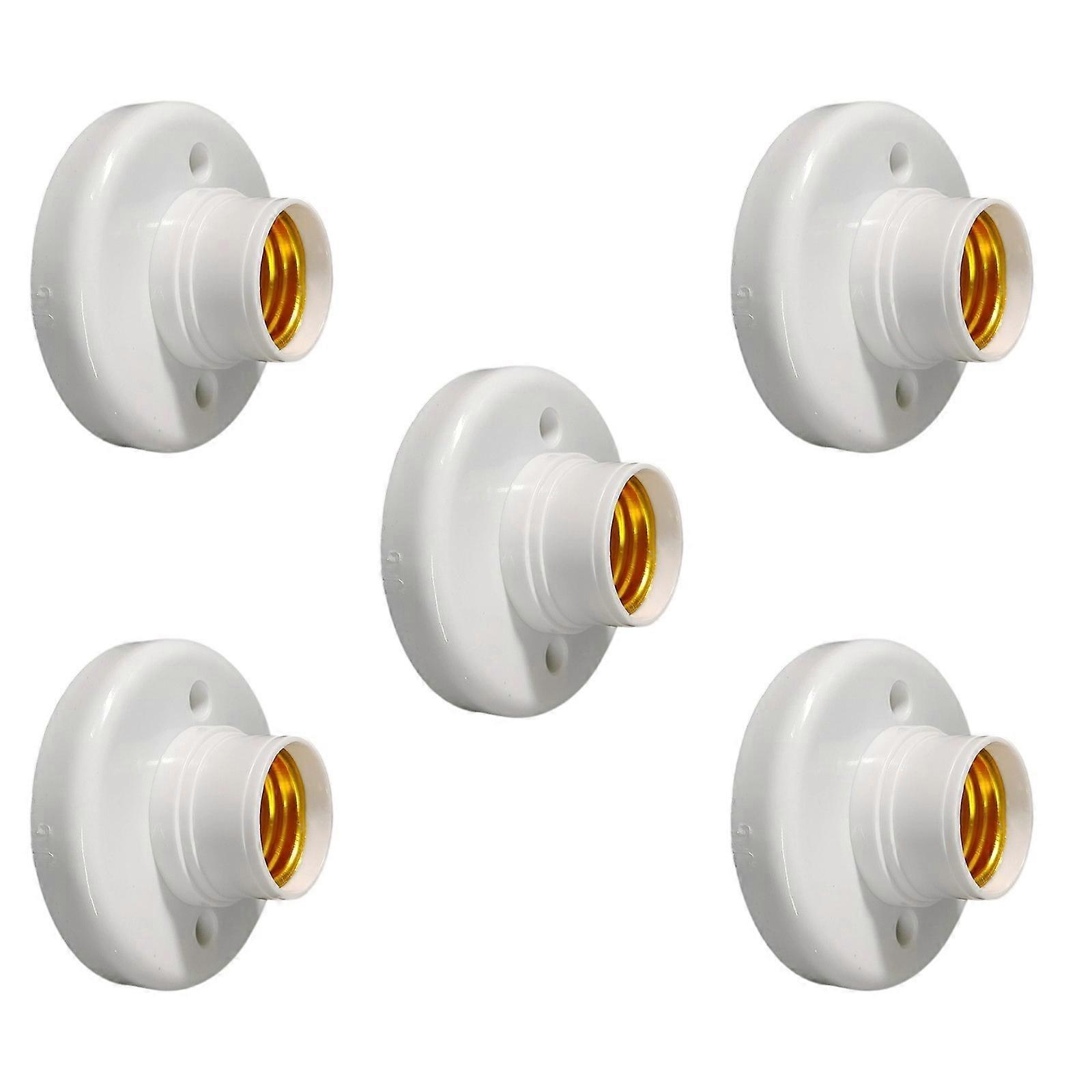E27 Screw Socket Adapters 110V to 220V LED Bulb Converters Heat Resistant Material Easy Installation Multicolor