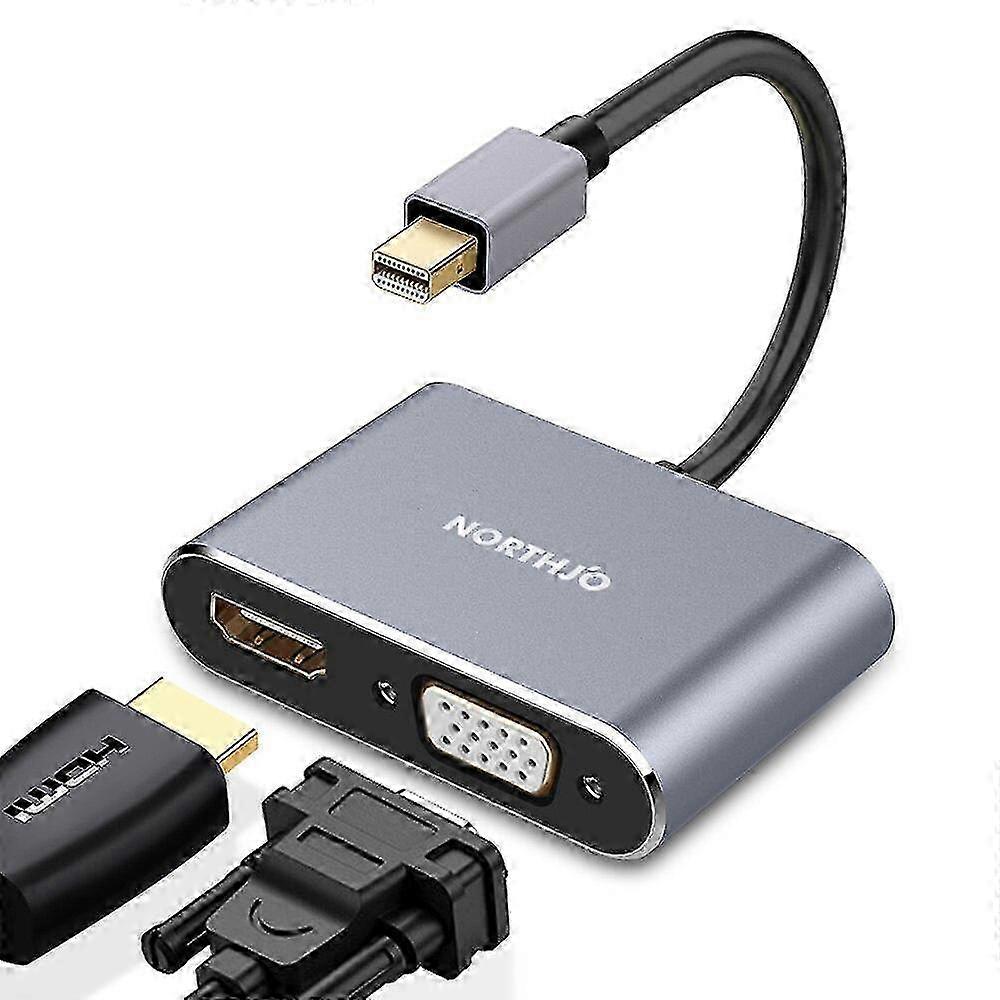 w Mini Displayport To Hdmi Vga Adapter Minidp Converter 4k Thunderbolt 2.0
