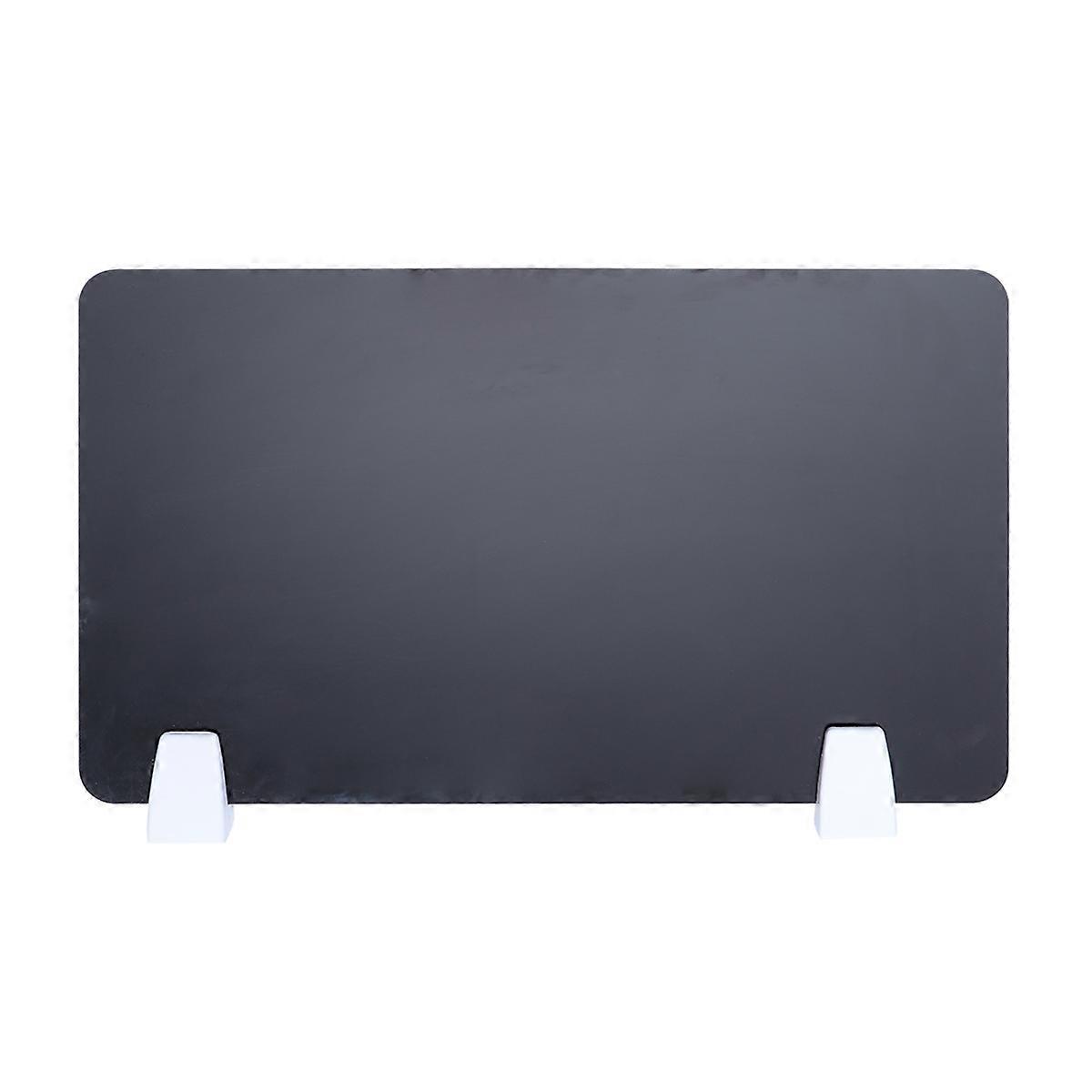 Office Desktop Partition Acrylic Screen Dividing Board 1Pcs Black