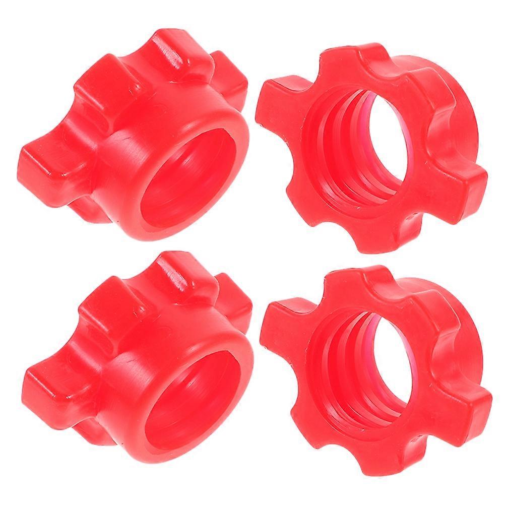 Barbell Collars Dumbbell Fixed Nut Secure and Stable Home Users Fitness Enthusiasts 4Pcs