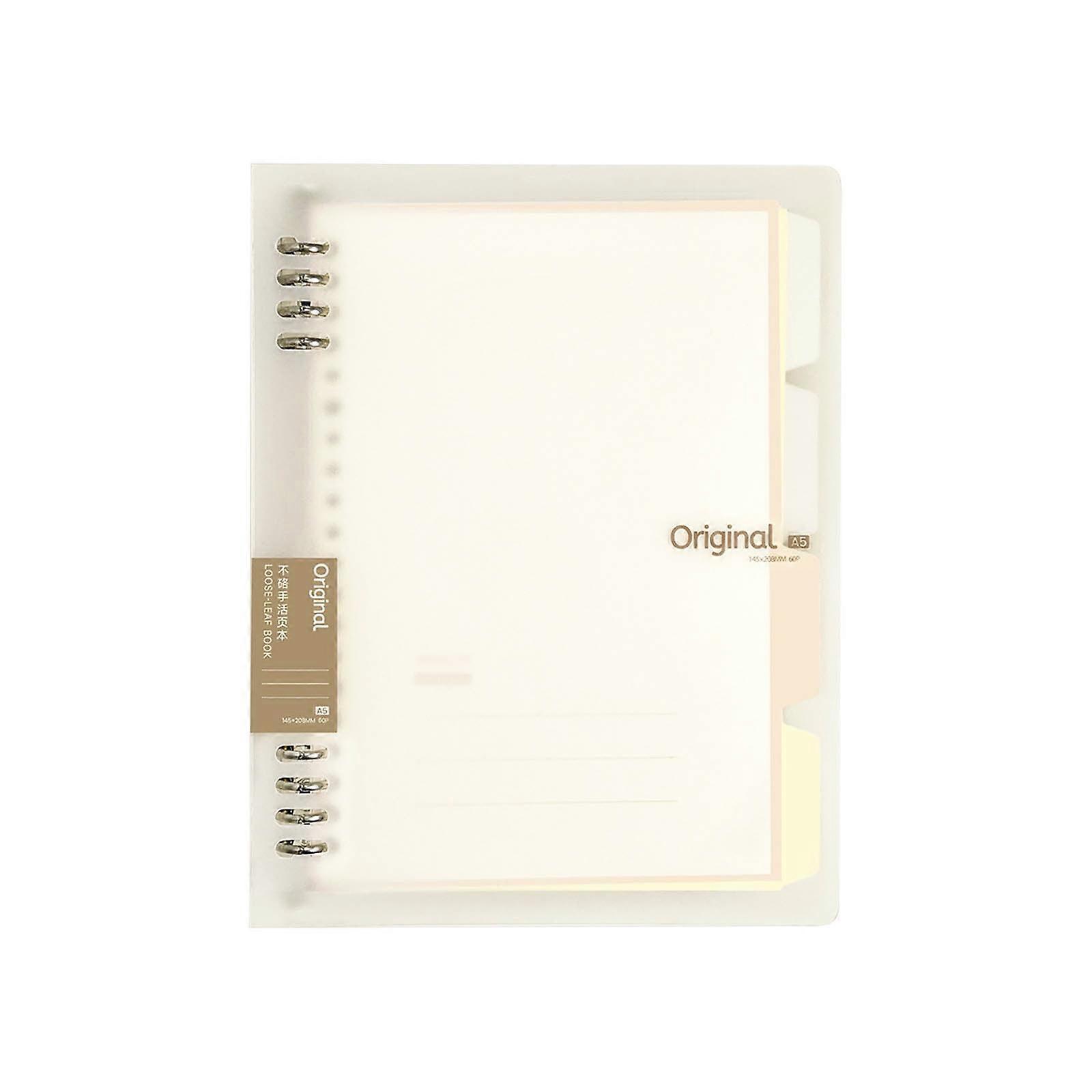 VALSEEL Journal Notebook A5 Loose Leaf Notebook with Thickened Skin Feel Student Notebook