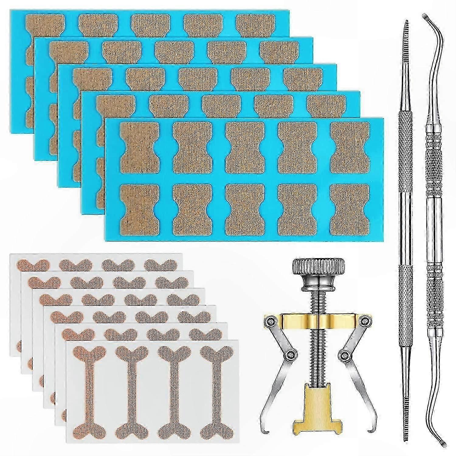 Toenail Care Kit for Ingrown Issues, Corrective Strips and Tools for Treatment