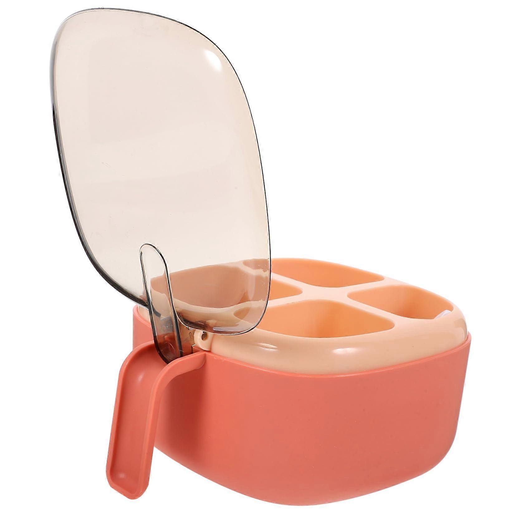 Spice Storage Box with Secure Lid for Salt Sugar and Spices, Reusable Kitchen Seasoning Container