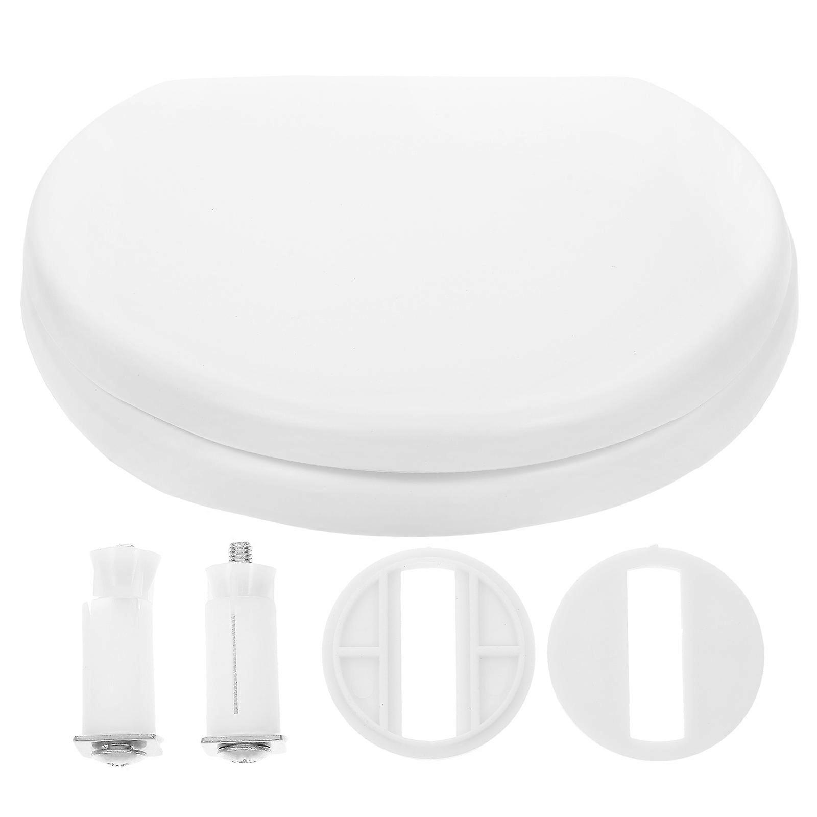 Thickened Toilet Seat Round Shape Soft Comfort Ideal For Daily Use Classic Style 1Pack
