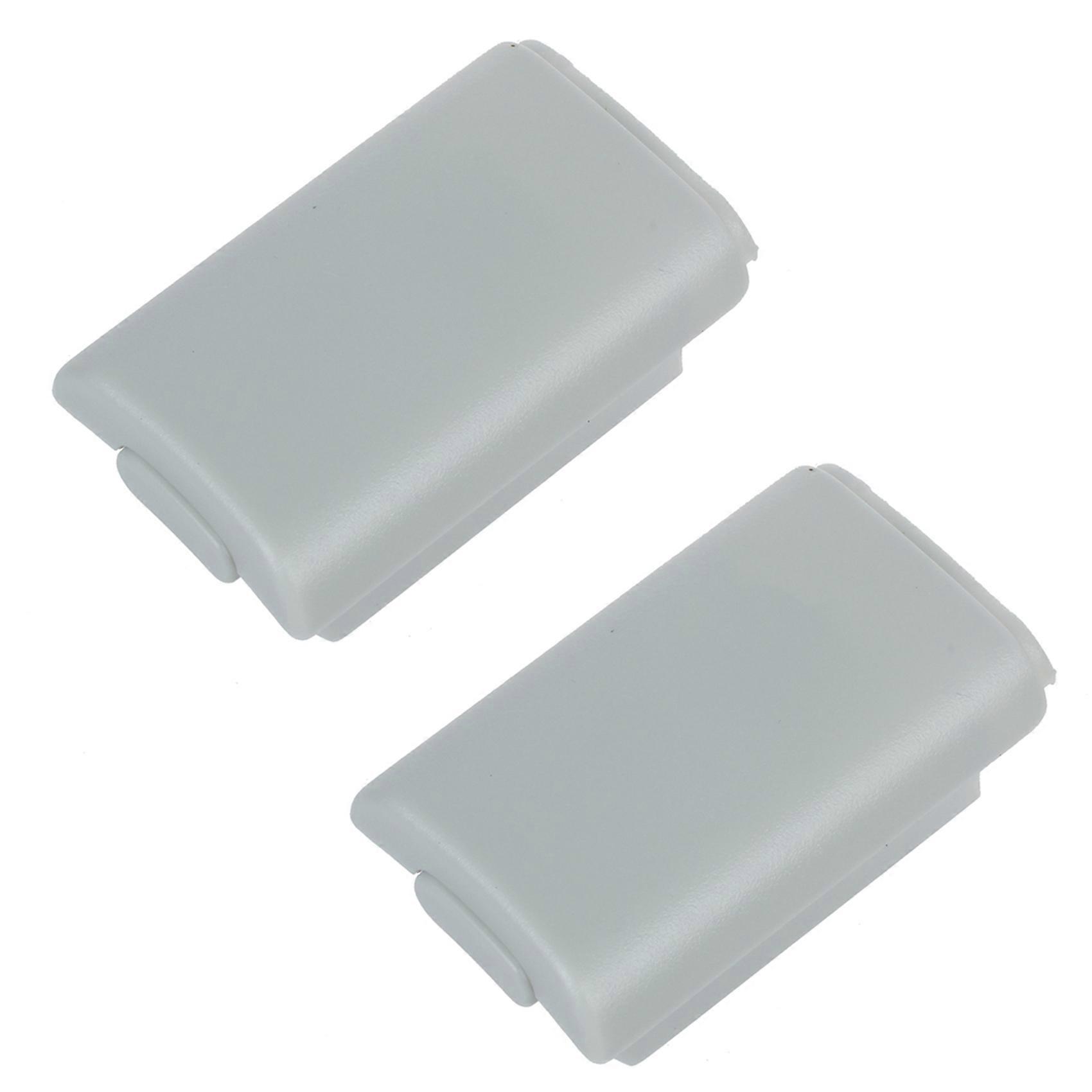 2X White Replacement Battery Shell PACK Case Cover Holder for Minisoft XBOX 360 Wireless Controller Game Gamepad