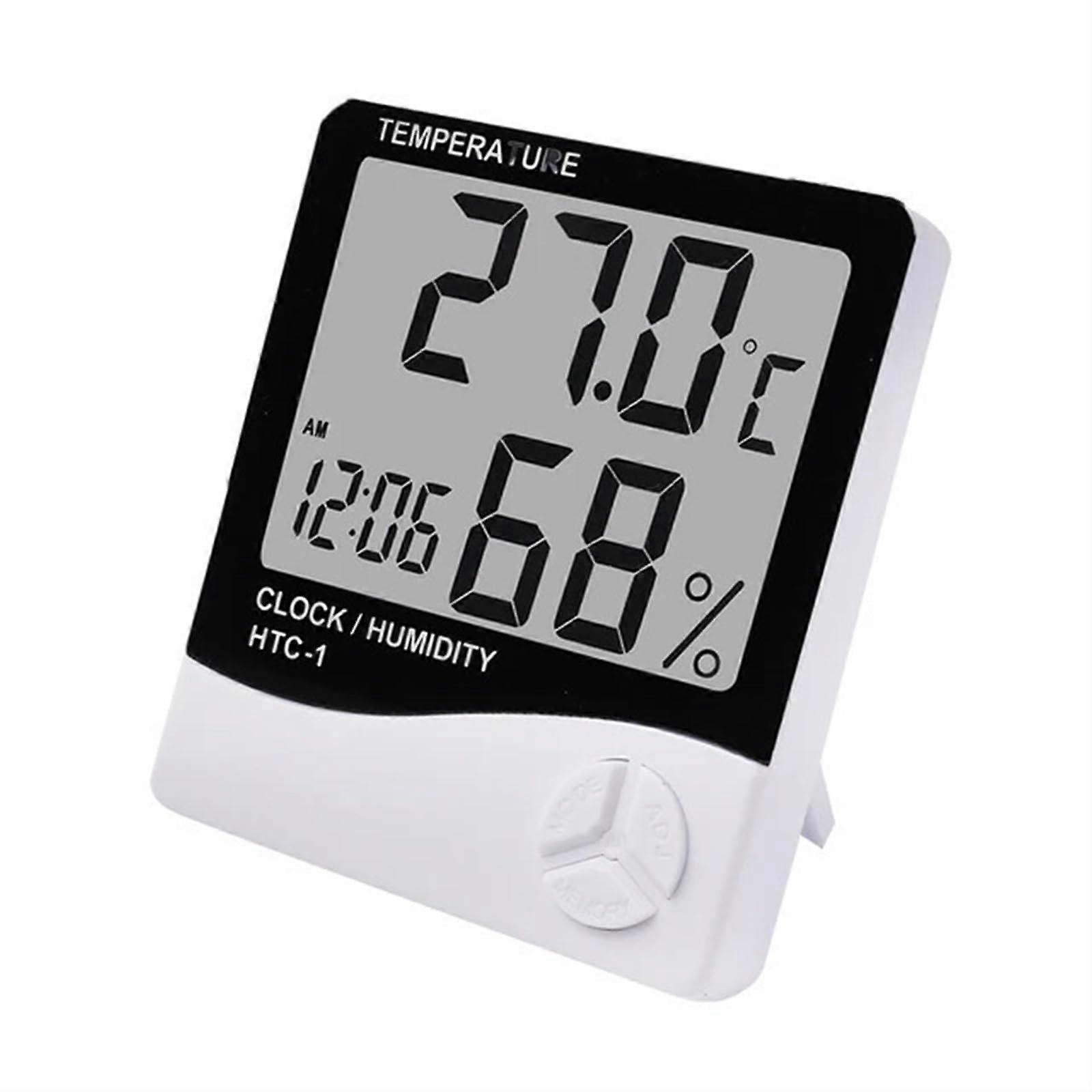 Wireless Weather Station with LCD Display, Digital Thermometer Hygrometer Clock Indoor Outdoor