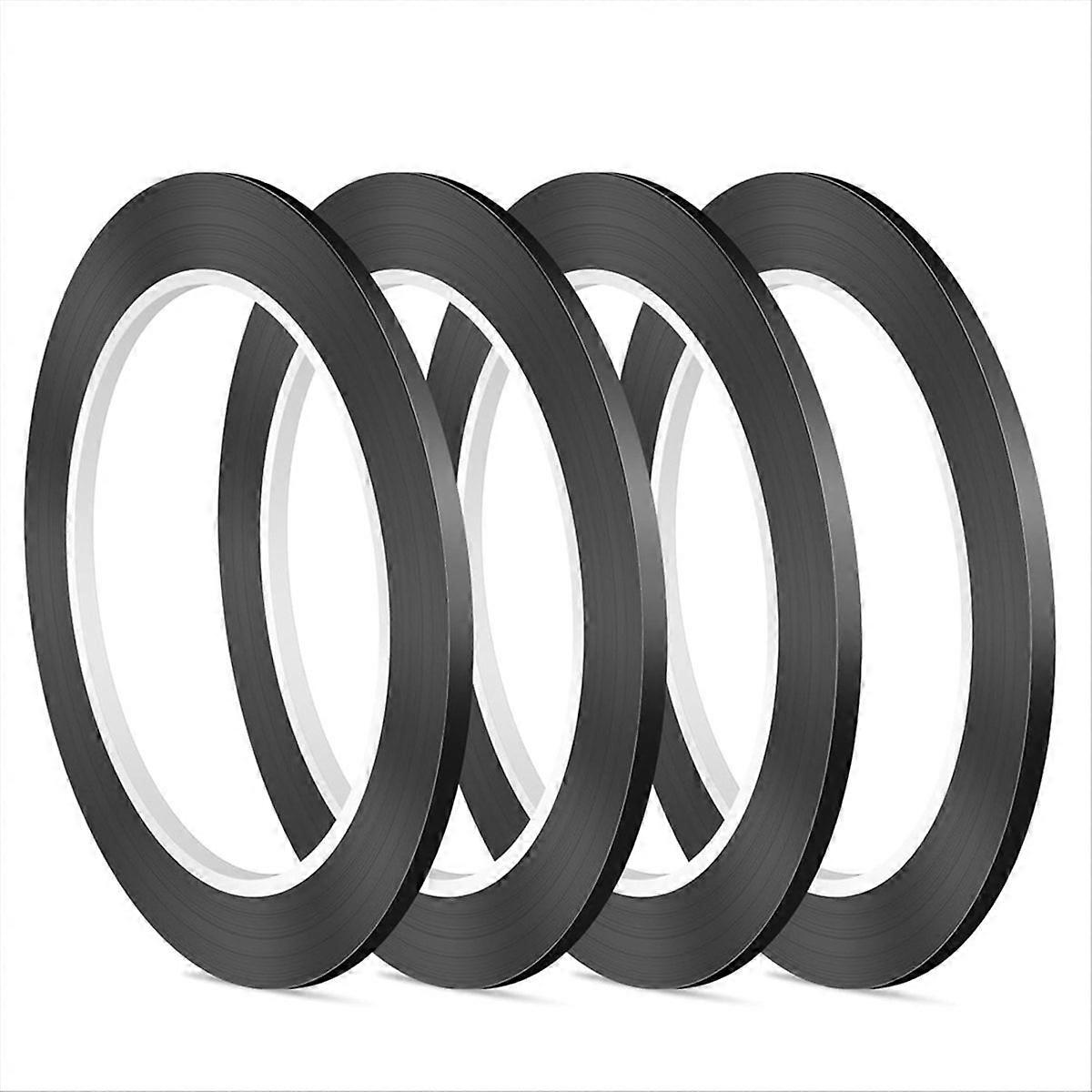 Páska na bílou tabuli, černá proužkovaná páska, páska s proužkováním o šířce 3 mm