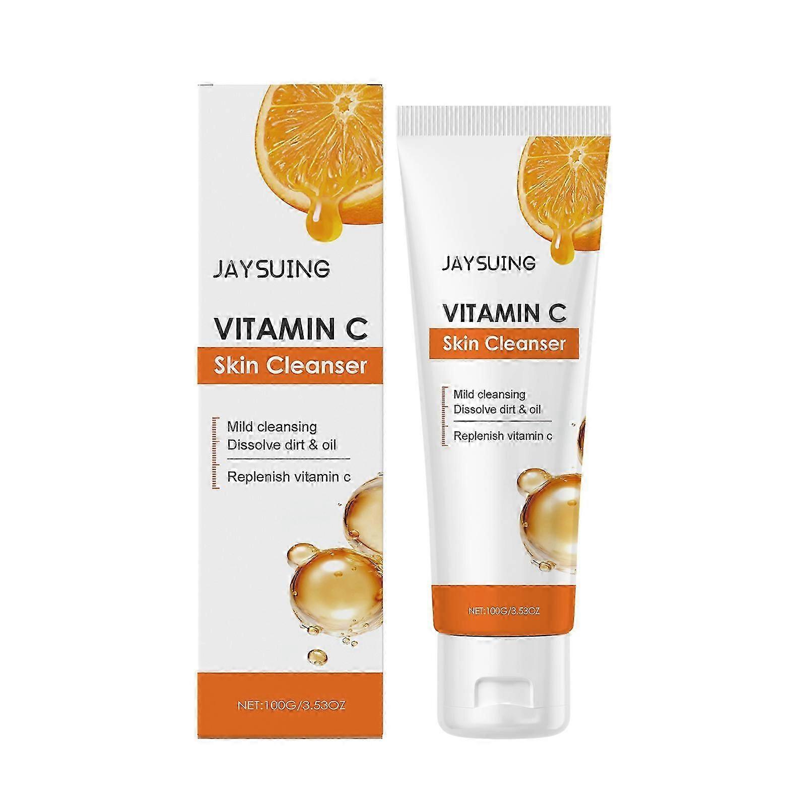 Vitamin C cleanser contains chamomile extract, lemon extract