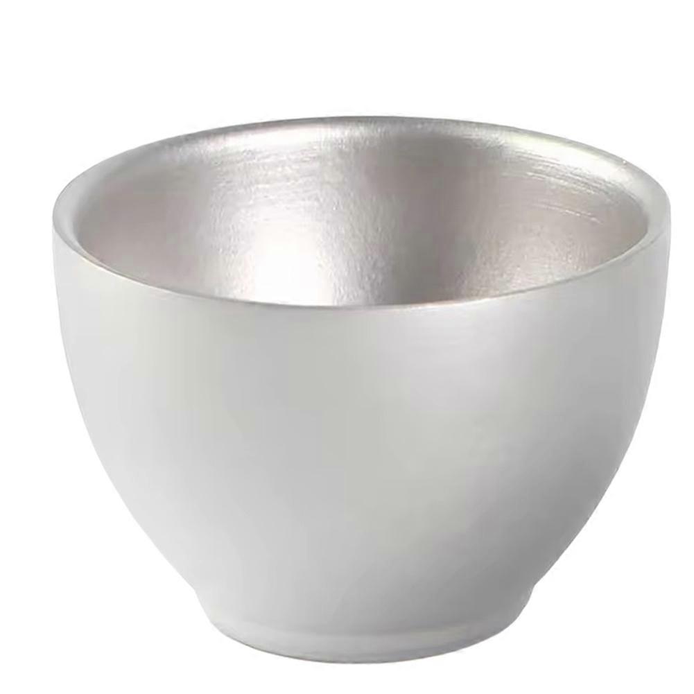 Camping Titanium Tea Cup, Double-Wall, 1PCS, Hiking Accessory