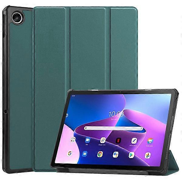Compatible with Lenovo Tab M10 Plus (3rd gen) Case Tri-fold Dark Green