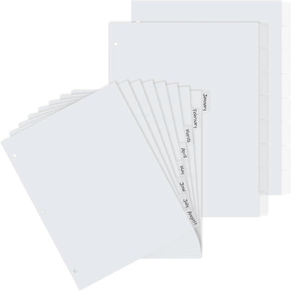 16 PCS Binder Dividers 3 Ring Binder Divider with 8 Tabs Letter Size Binder Tabs for Organizers Index Binder Dividers for Planner Notebook School Offi