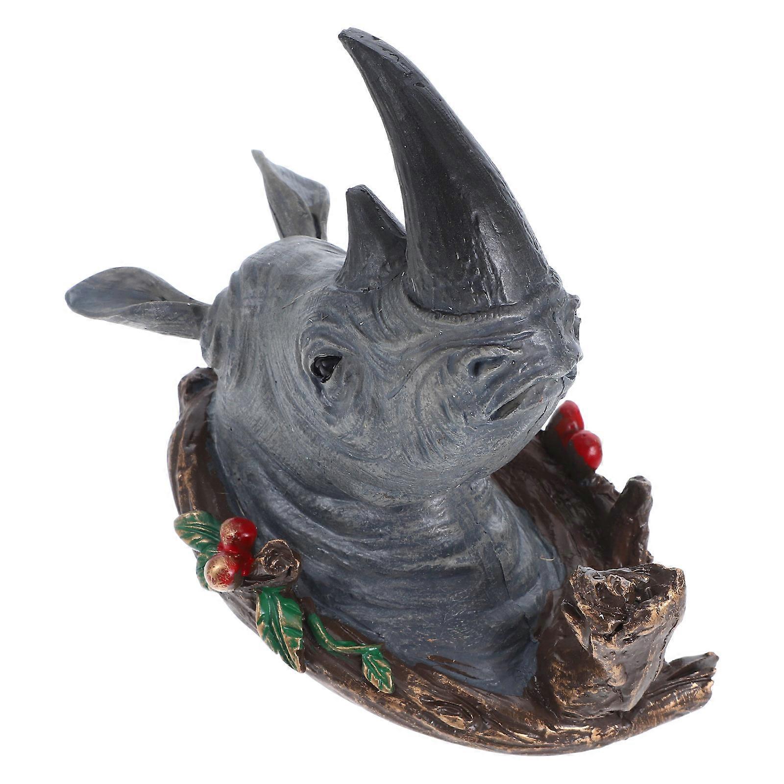 No-Drill Installation Wear Resistant Material Animal Head Single Wall Hook 1 Set