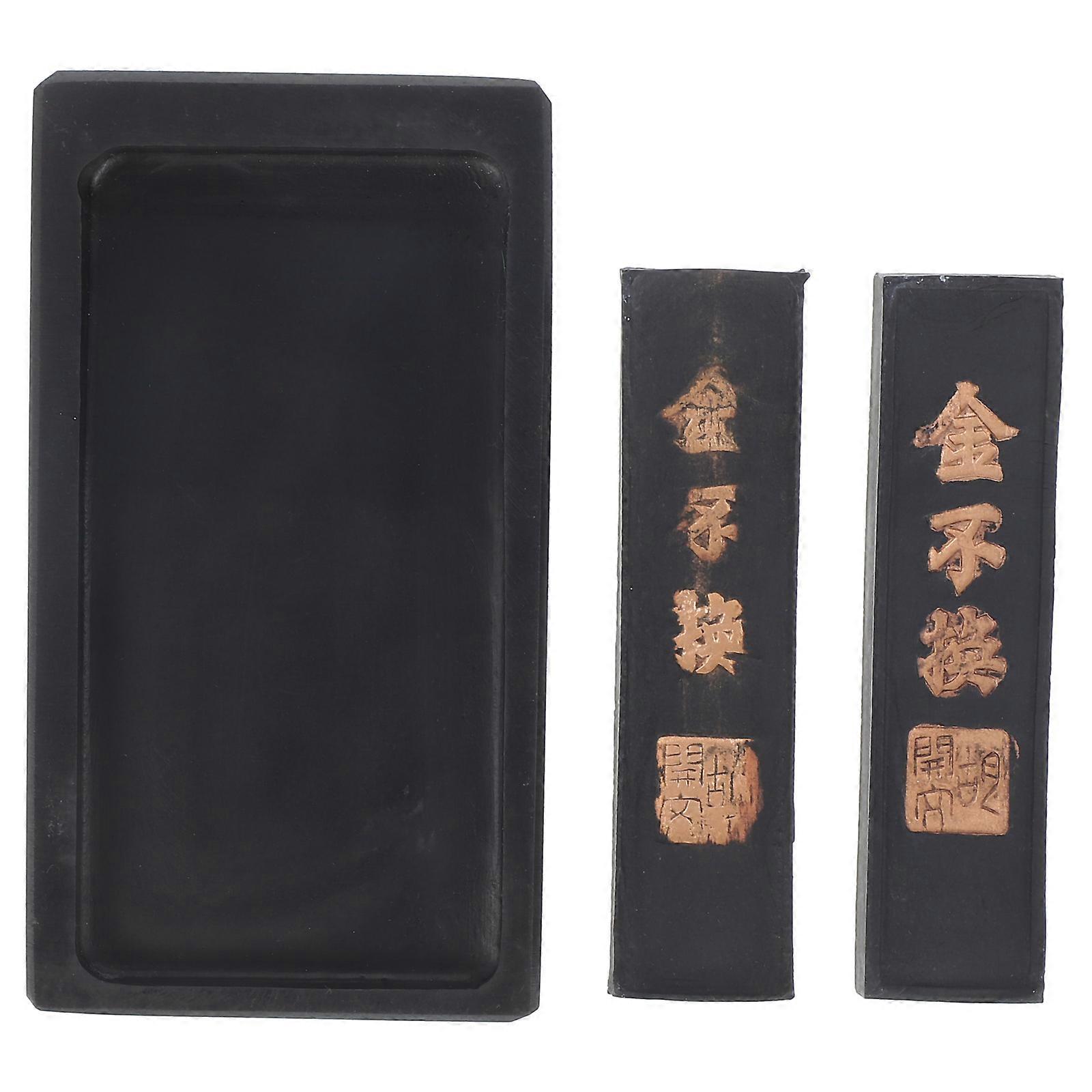 Chinese Calligraphy Inkstone for Smooth Grinding Ink Stick 1Set Set