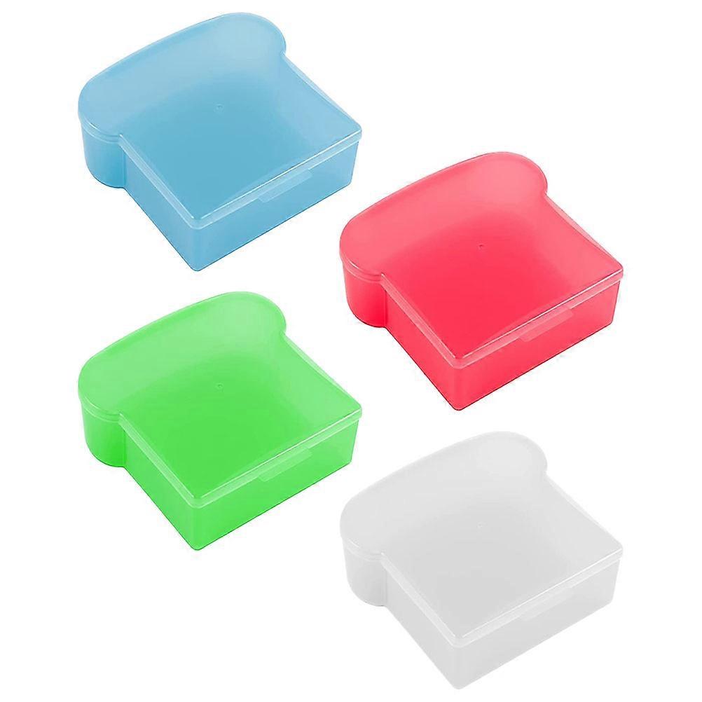Bread Container Plastic Bento Box for Storage Use 16Pcs