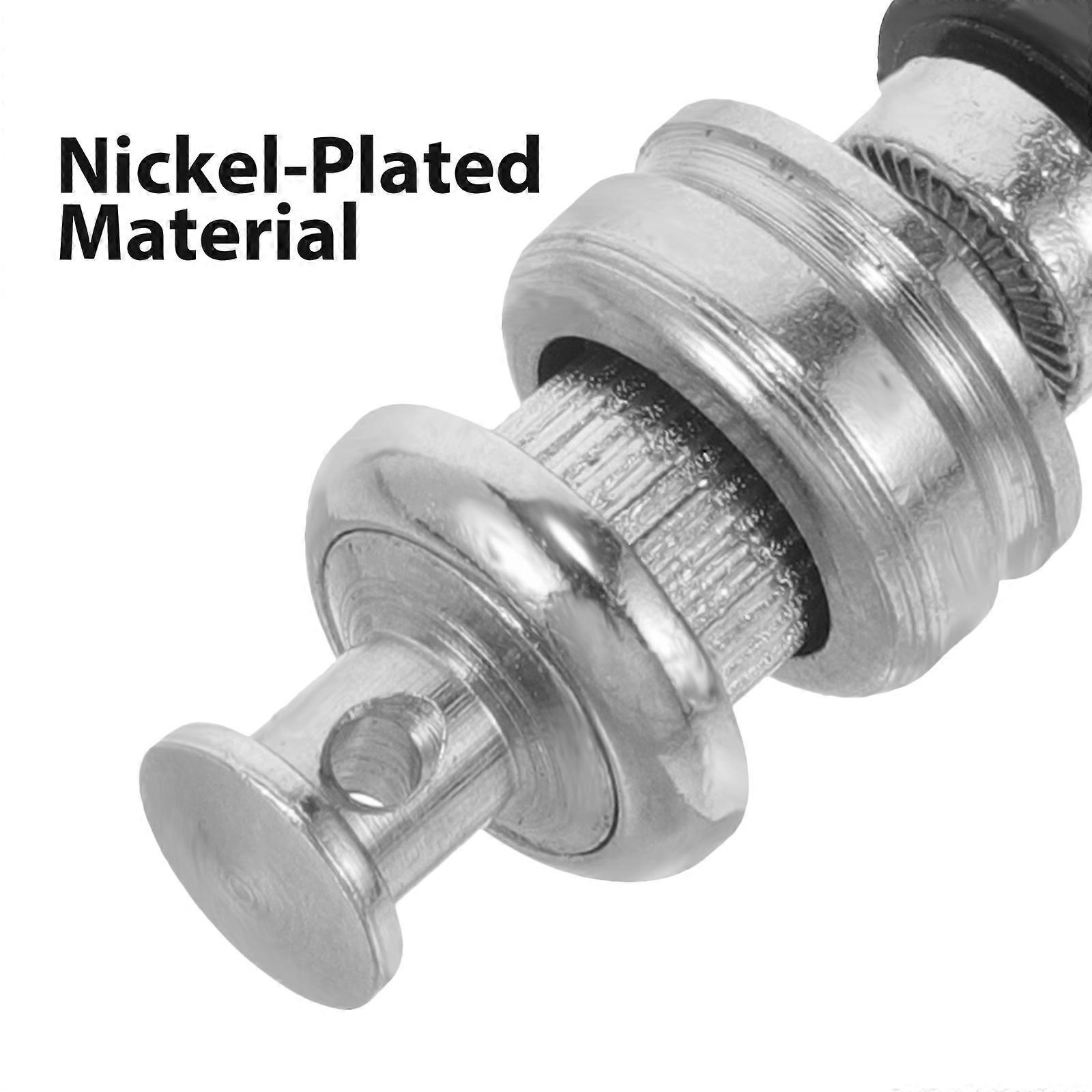 4pcs Universal Replacement Tuning Pegs for Ukulele Durable Musical Instrument Parts Sturdy Accurate Tuners Black Handle Small