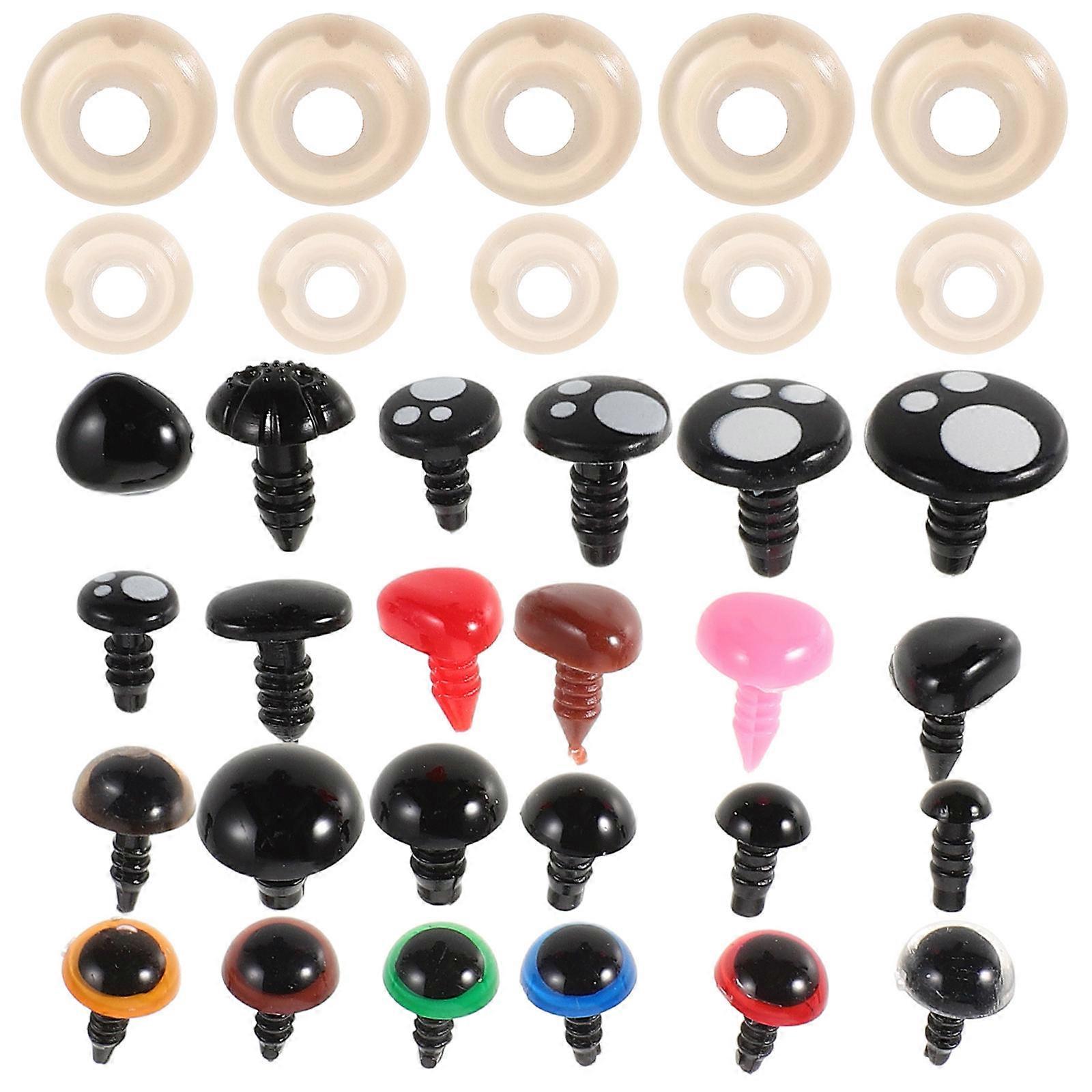 Assorted Color Safe Eyes for Stuffed Doll Nose Craft 1Set