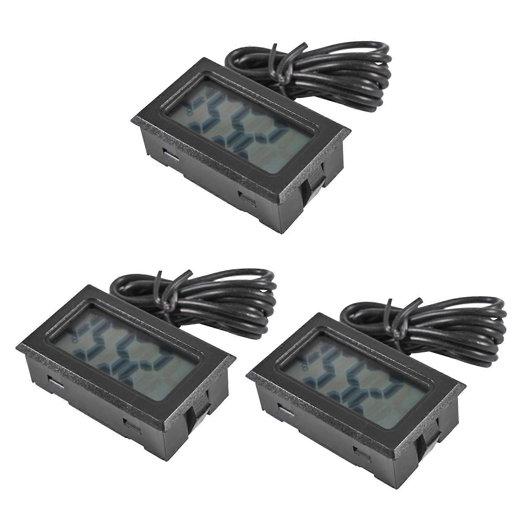 3X LCD Refrigerator Freezer Refrigerator Digital Thermometer Temperature -50 - 110 Celsius