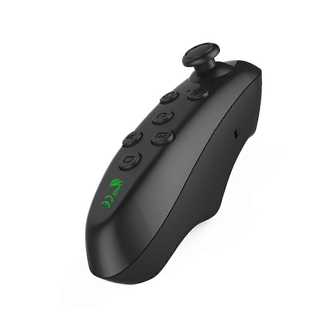 Mini VR Remote Controller Gamepad Bluetooth Phone Controller Selfie Timer Joystick Android iOS Tablet Compatible Black