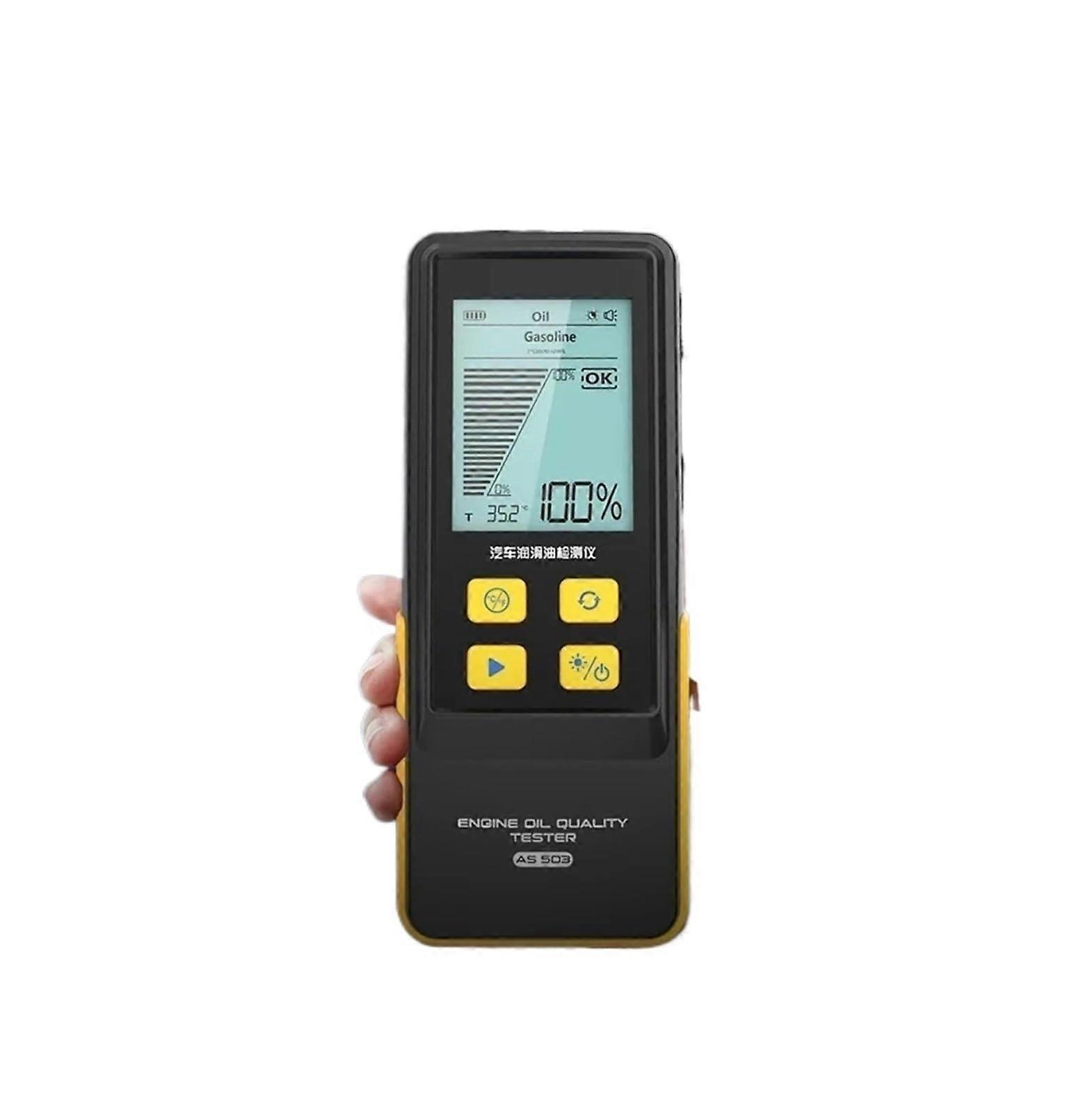 Engine Oil Tester and Brake Fluid Tester with Accurate Oil Analysis Hose Probe for Automotive Use