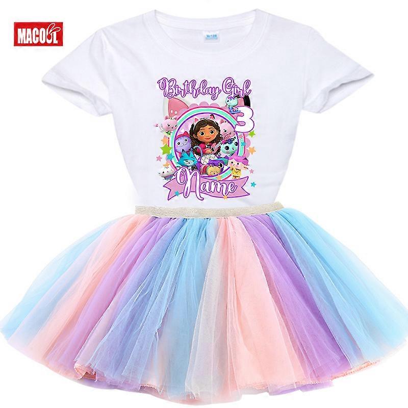 Girls Birthday Party Tutu Dress Set Custom Name Shirt Outfit for 3rd 4th  5th 6th 7th Kids Clothes Girl Birthday Party Outfit Set | Fruugo FI