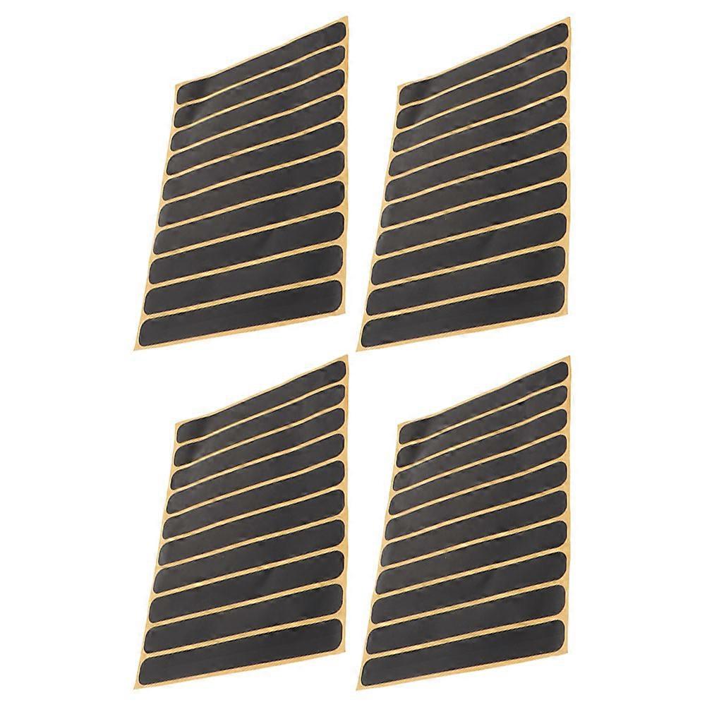 Night Visibility Black Reflective Stickers for 4Pcs Durable Material