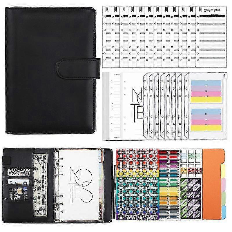 A6 Pu Notebook Binder, Binder With Buckle Closure