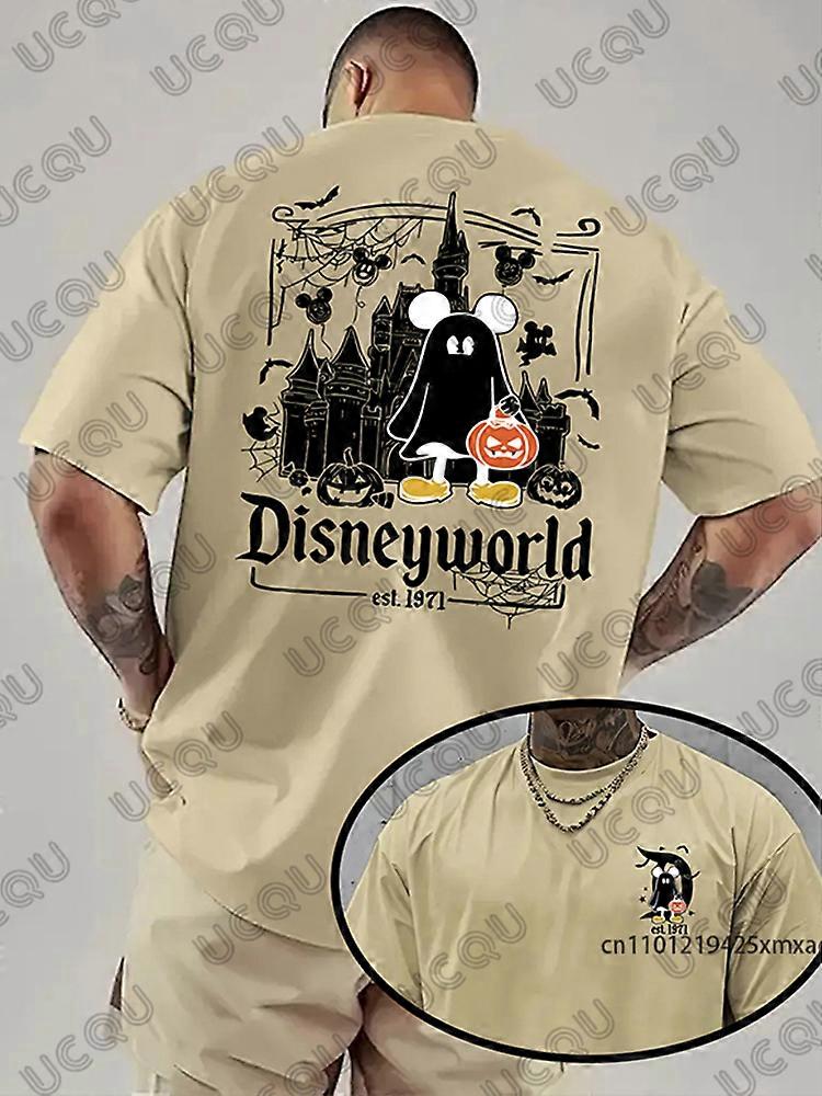 Halloween Disney Mickey Mouse T-shirt graphique pour hommes ��t�� �� manches courtes t-shirts hommes v��tements sport d��contract�� surdimensionn��