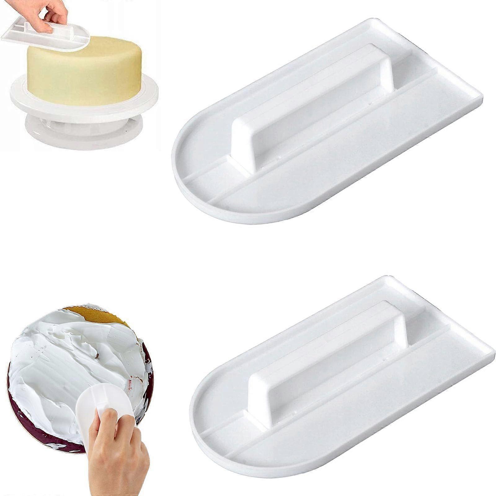 2 Pcs Fondant Smoother Set, NonStick Cake Icing Smoother Tool for Decorating and Baking