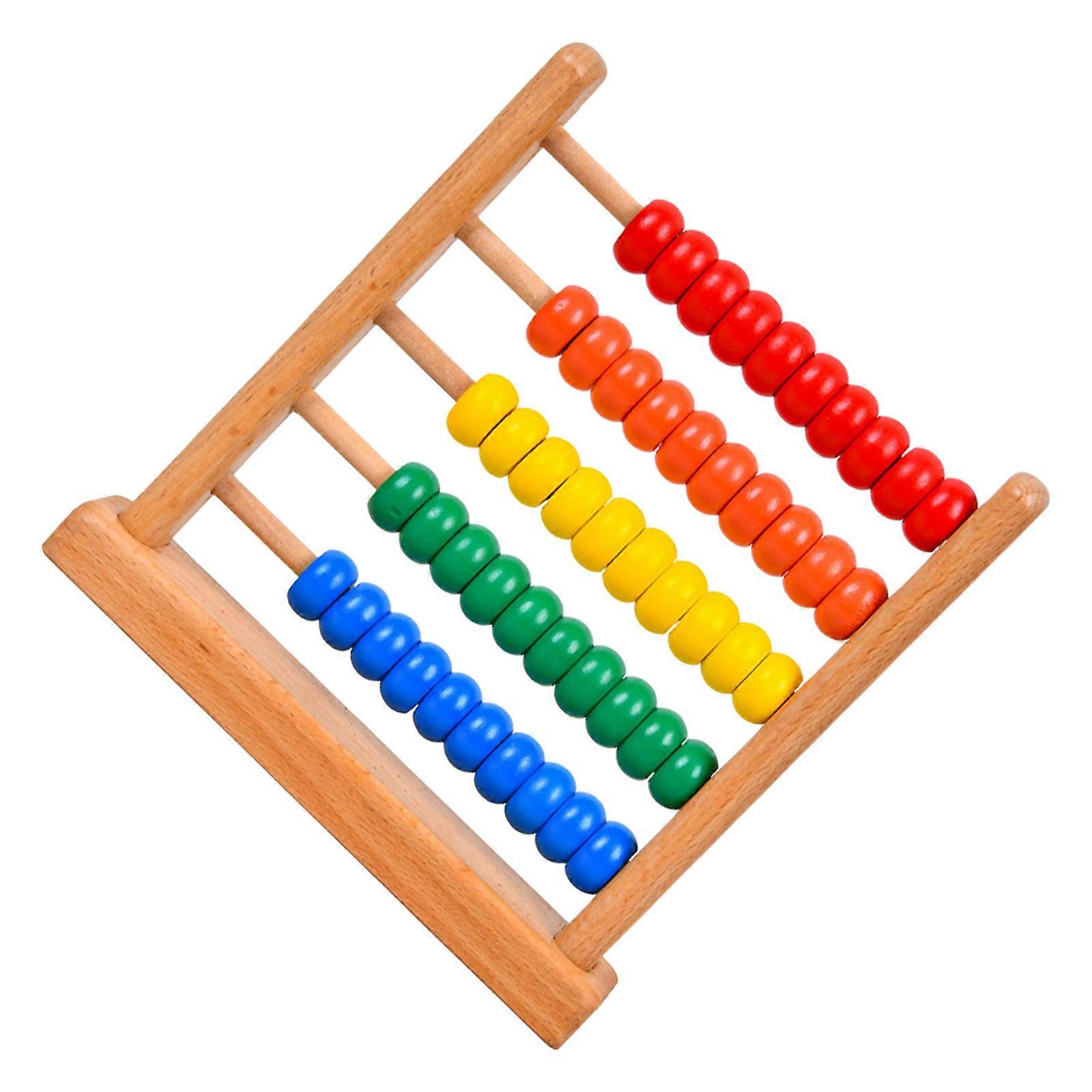 Wooden Abacus Math Learning Toy for Kids 1Pcs Educational Counting Aid