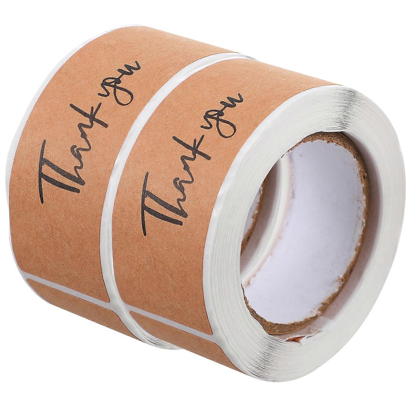 Gift Label Sticker Envelope Seals for Business 2 Rolls Decor