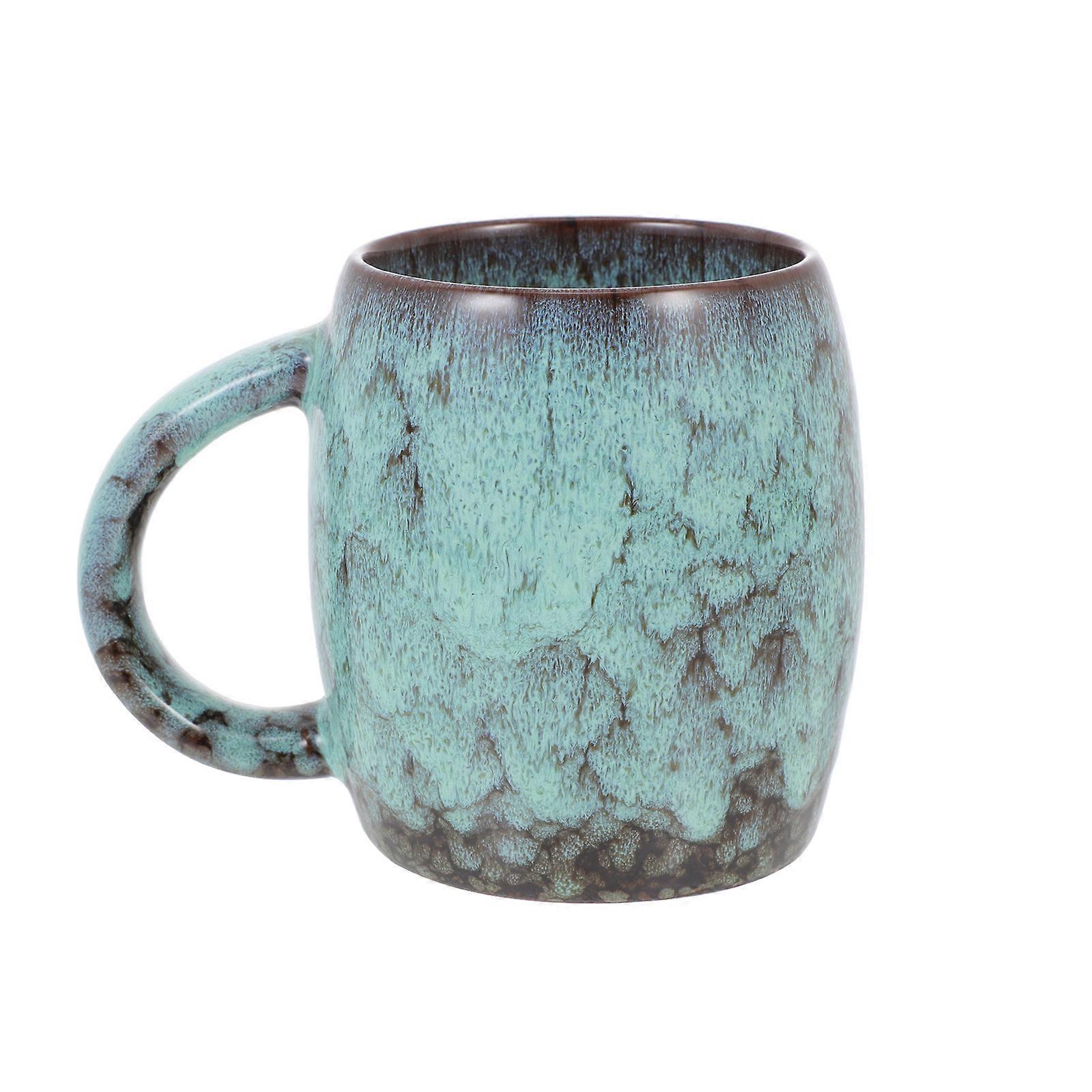 Ceramic Milk Cup for Drinking Use 1Pcs Blue Practical Coffee Mug