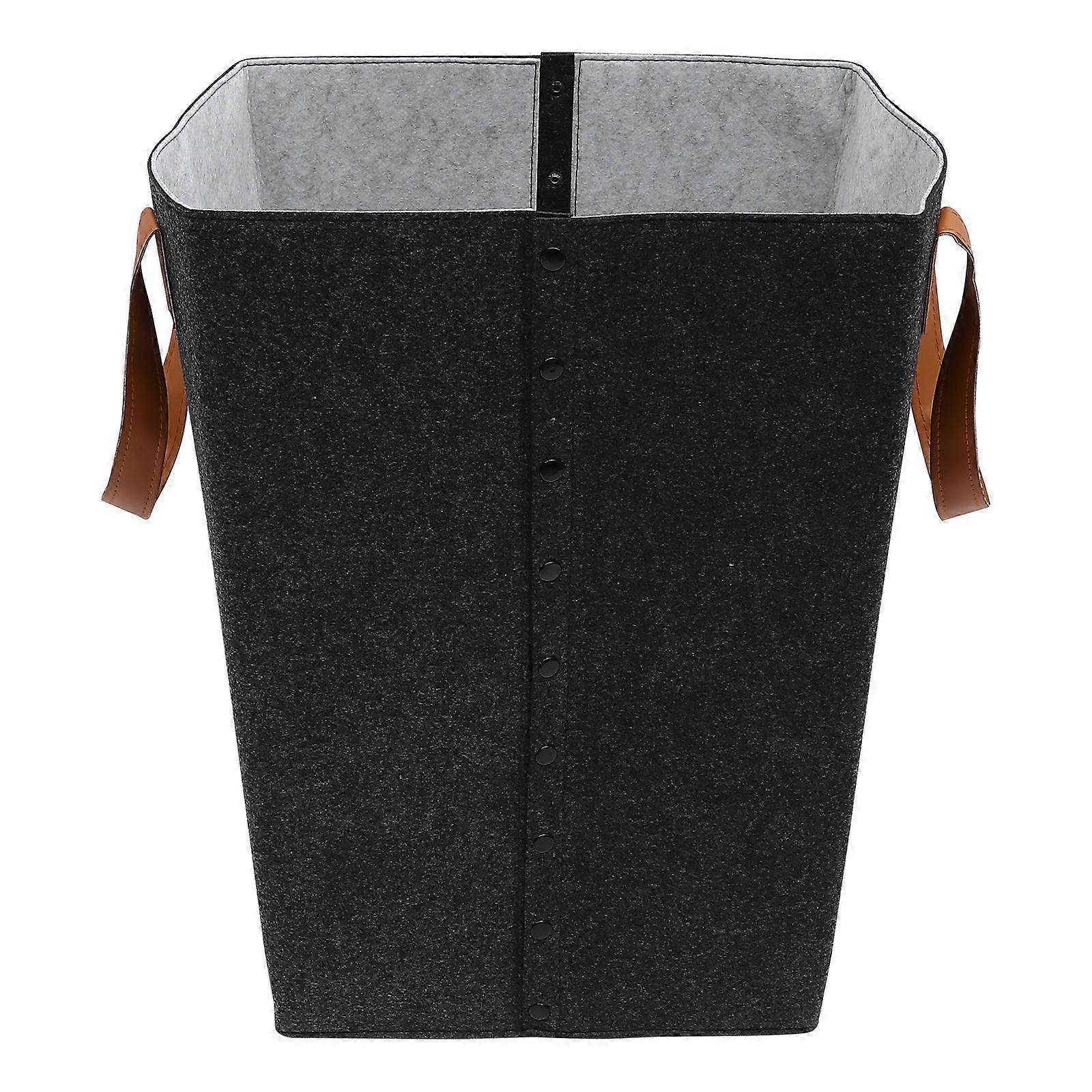 Laundry Basket Felt Storage Hamper for Home Use with Handle