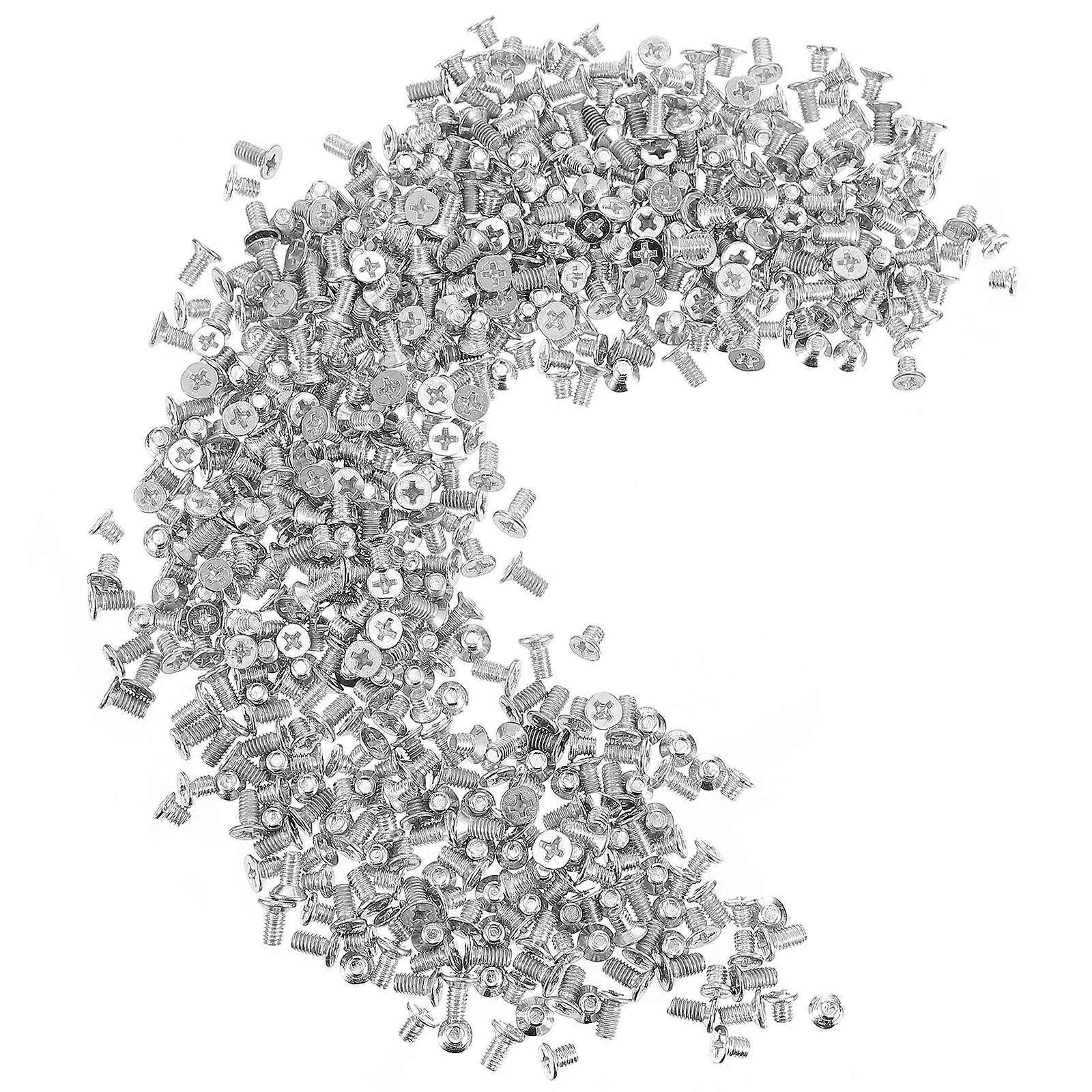 600Pcs Silver Countersunk Screws for Wall Plate Switch Covers