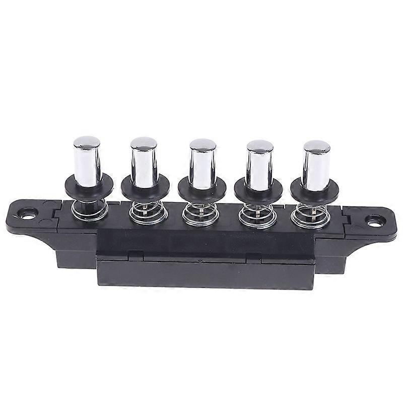 Five-position plug-in button switch for range hood five-position silver switch