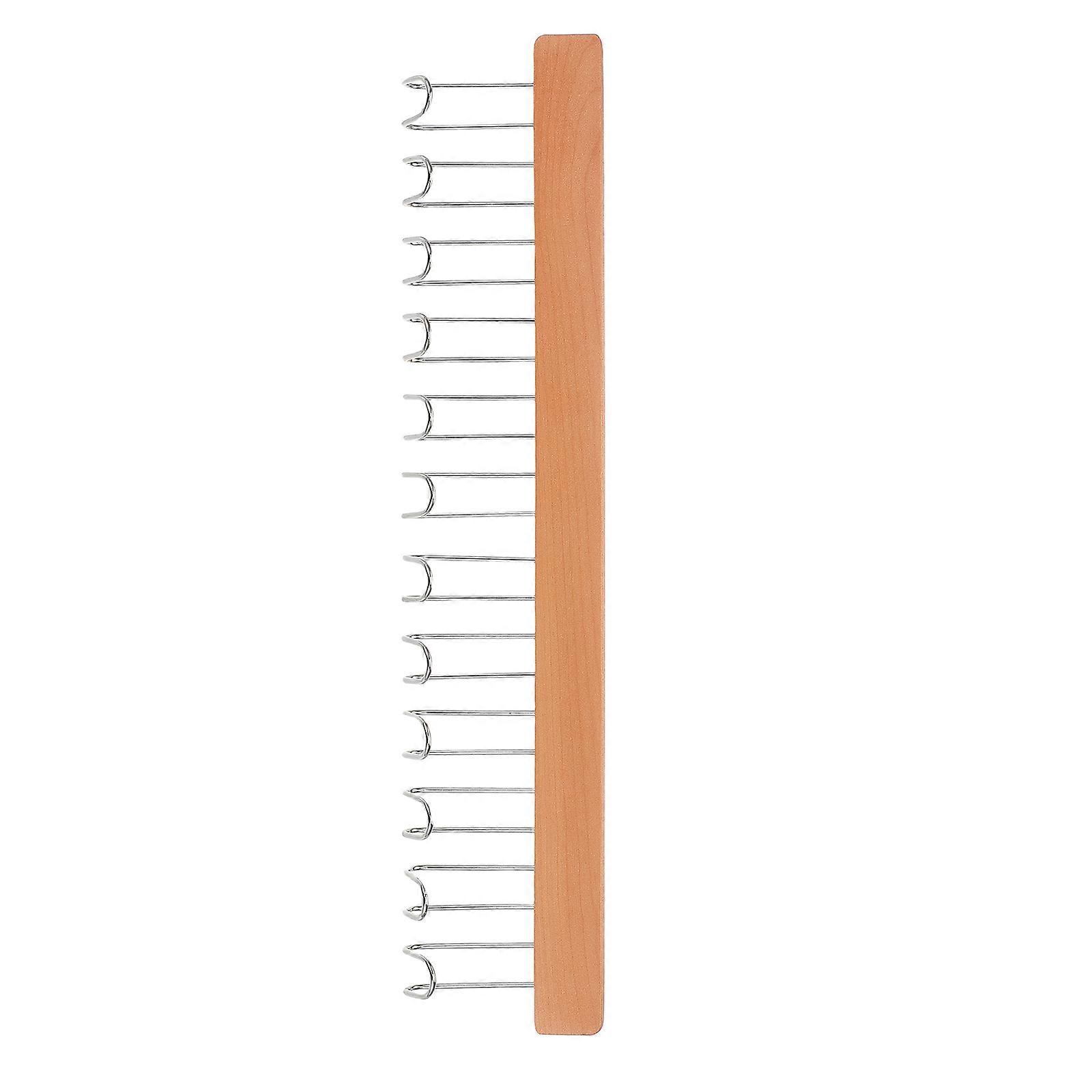 Wooden Pull Out Closet Rod Pants Rack for Clothes Storage 5Pcs