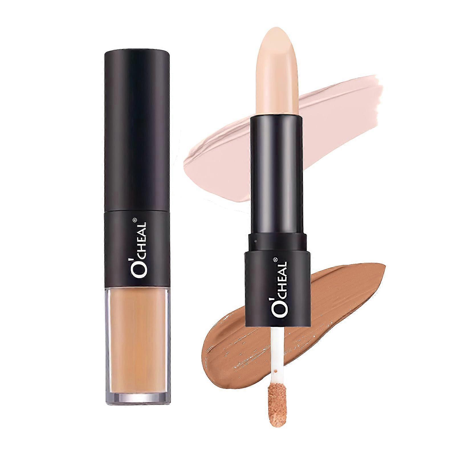 Dual Ended Concealer and Contour Stick Full Coverage Cream with Precision Tip #02 Save The Dent