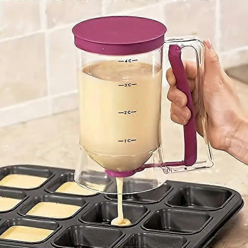 Simple pancake batter dispenser with handle