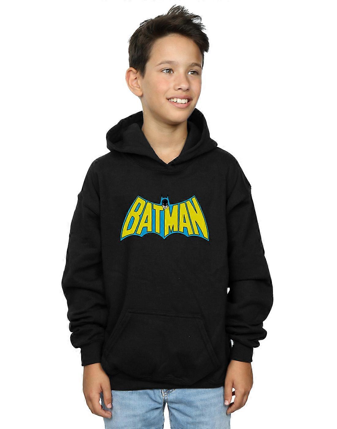 DC Comics niños Batman Logo Retro con capucha