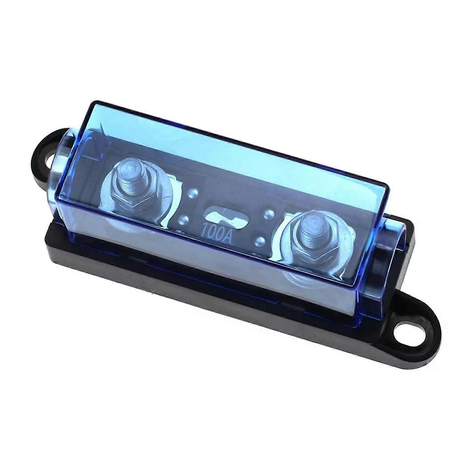 MEGA 100A Fuse Holder Bolt Down M8  Current Protection with Clear Window Indicator for AMG