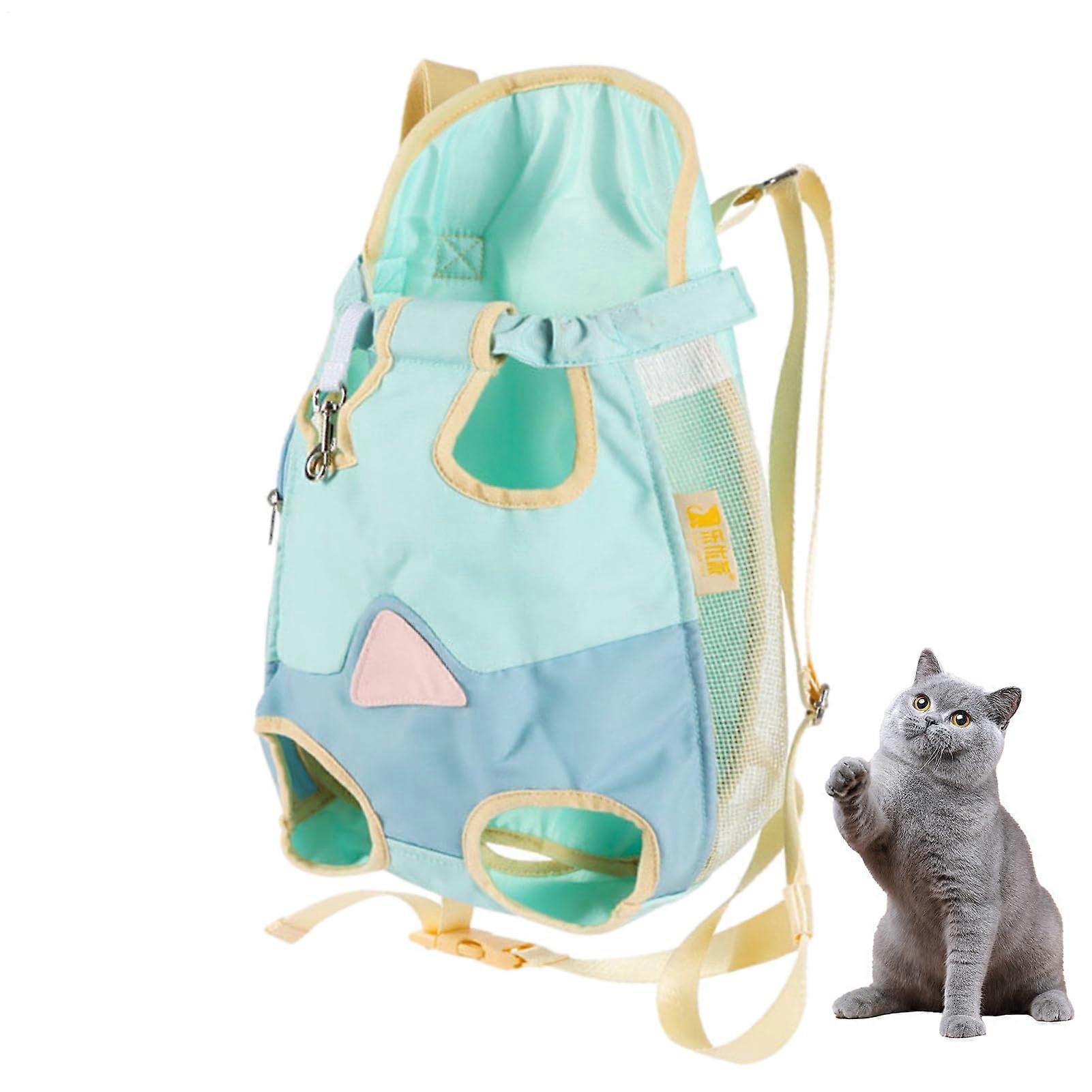 Cat Backpack Carrier with Breathable Mesh, EscapeProof Design, Foldable for Cats and Small Dogs