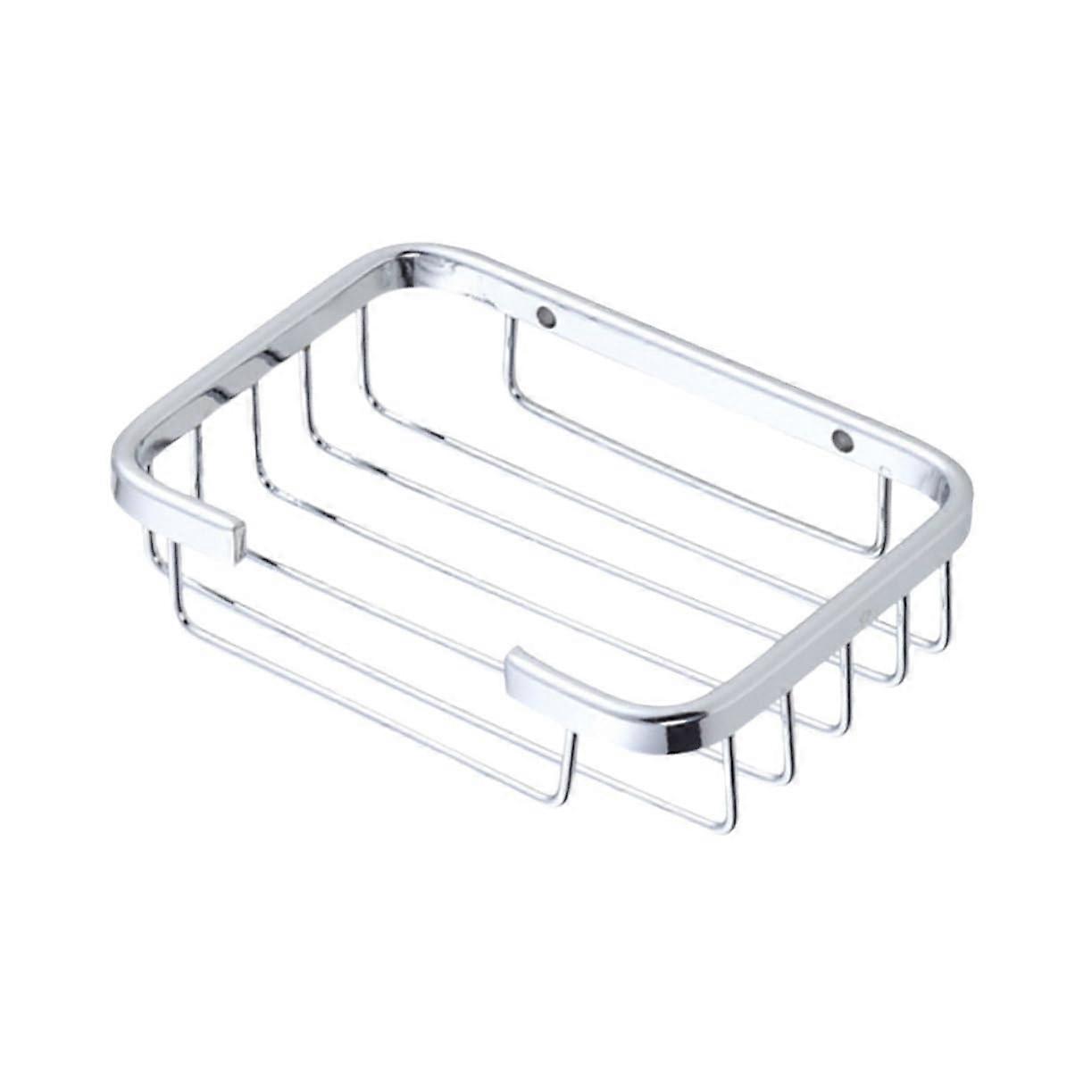Wall Mounted Soap Holder Aluminum Basket with Rustproof SelfDraining Design for Bathroom and Kitchen