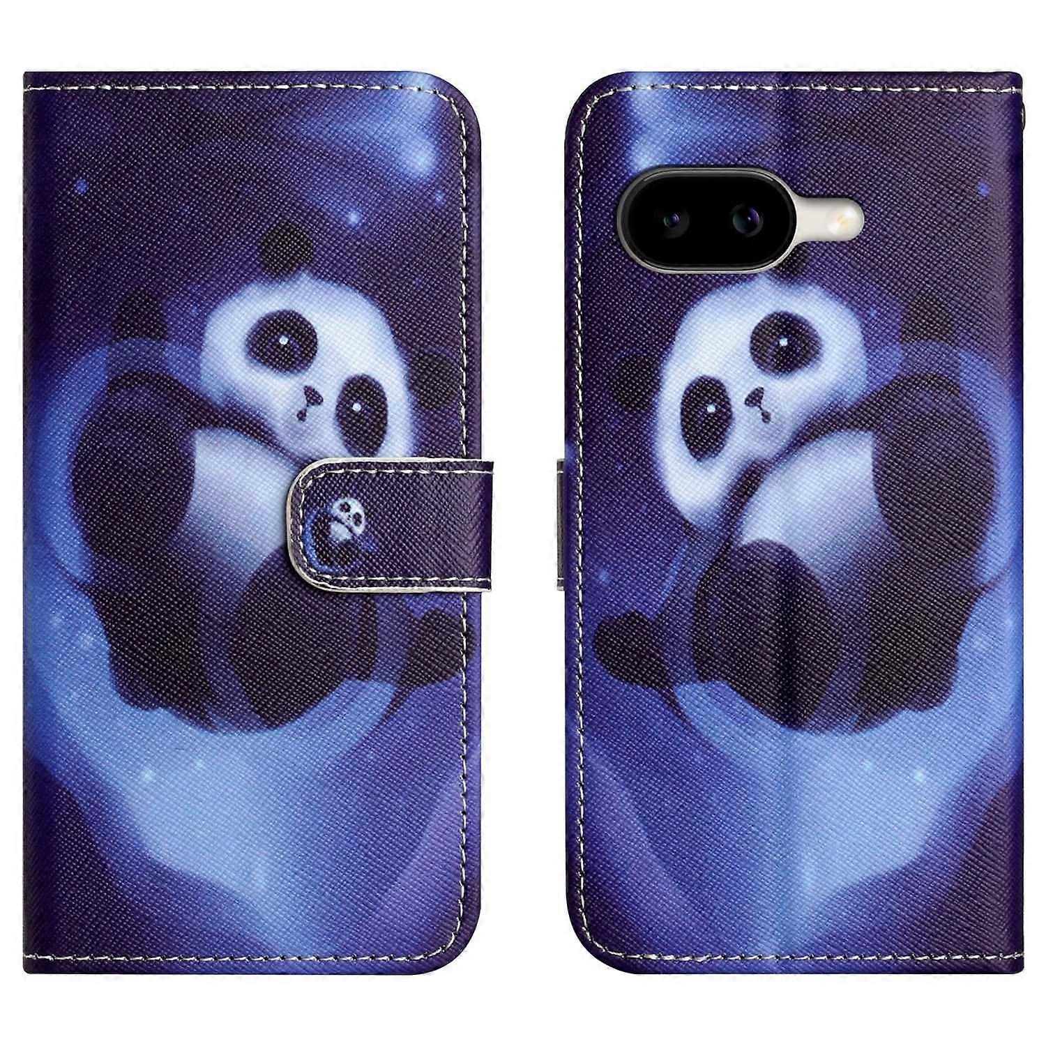 For Google Pixel 10a Case Pattern Print PU Leather Wallet Phone Cover Cross Texture