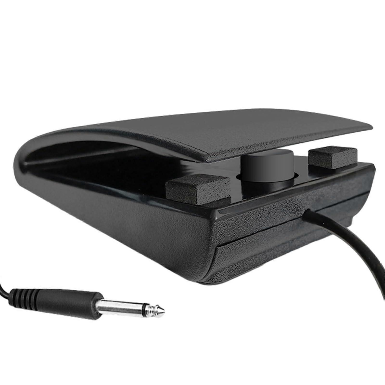 Sustain Pedal for Electronic Keyboards and MIDI Foot Switch with Precise Control and Long Cable