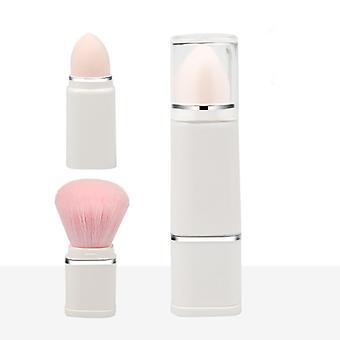 Mini 2 In 1 Scalable Portable Travel Makeup Brush Set with Plastic Box Powder Sponge brushes Beauty Tools