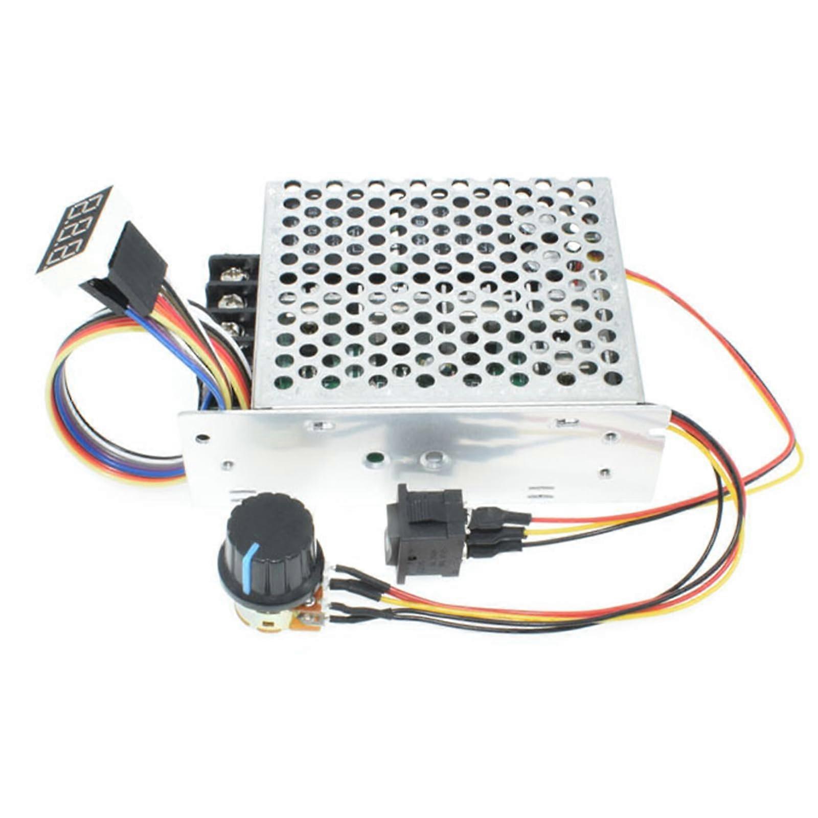40A DC Motor Speed Controller with LED Display, Forward Reverse Control, Smooth Speed Adjustment