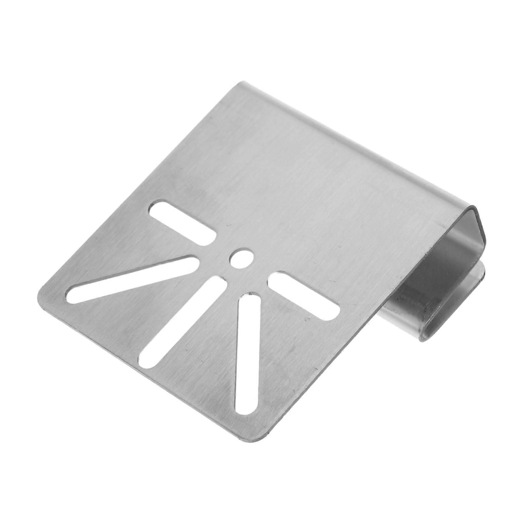 Solar Camera Gutter Mount Bracket Stainless Steel Weatherproof No Drill Outdoor Holder