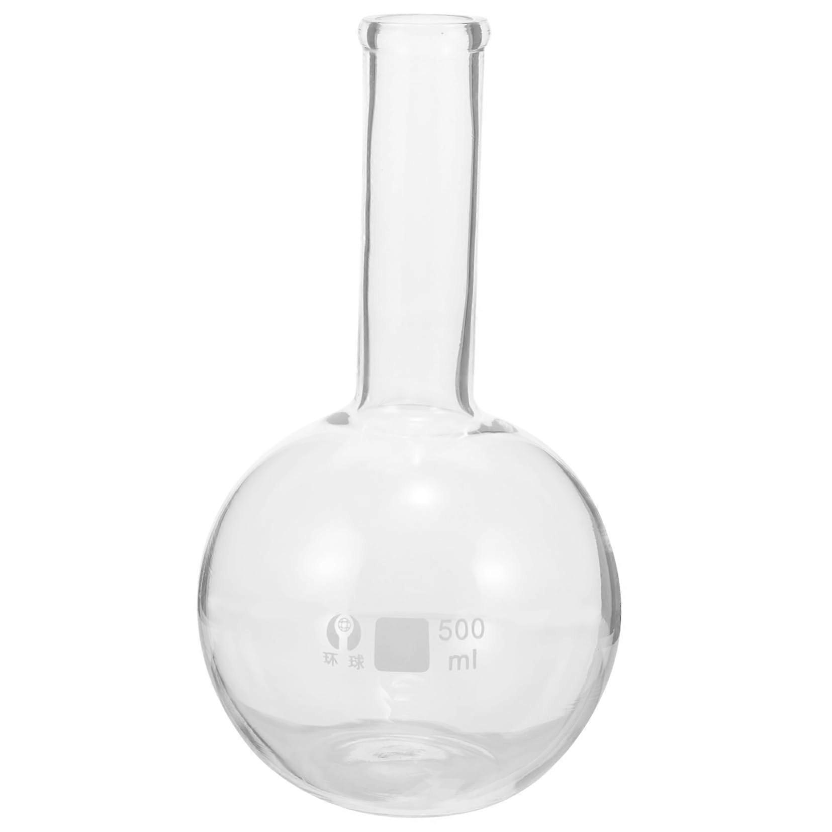 Laboratory Glass Flask Borosilicate Clear Flat Bottom for Chemistry Experiments and Safe Handling