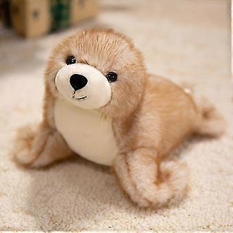 Adorable Flopped Sea Lion Plush Toy Ultra-Soft Lazy Pose Stuffed Animal with Flippers for Nursery Snuggles/Calming Sensory Play