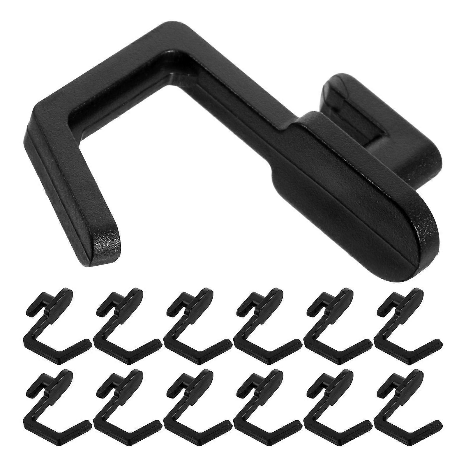 Pegboard Hook Plastic Utility Hook for Tool Storage 30Pcs Black Set