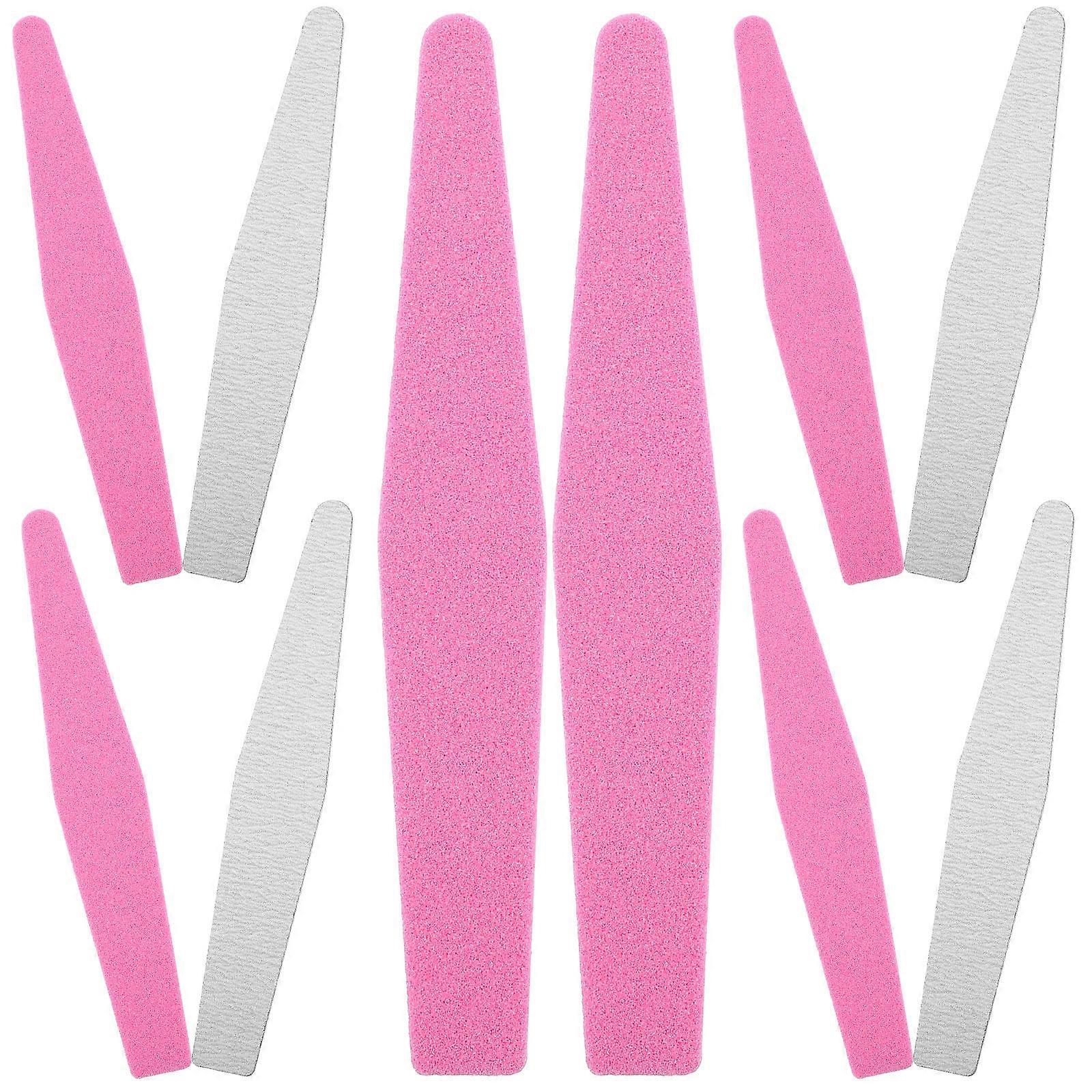 Nail Buffer Pink Manicure Files for Nail Use 10Pcs Pack